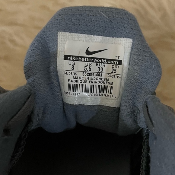 Nike Flex Experience RN 3 Gray/Blue Running Shoes - Picture 8 of 9